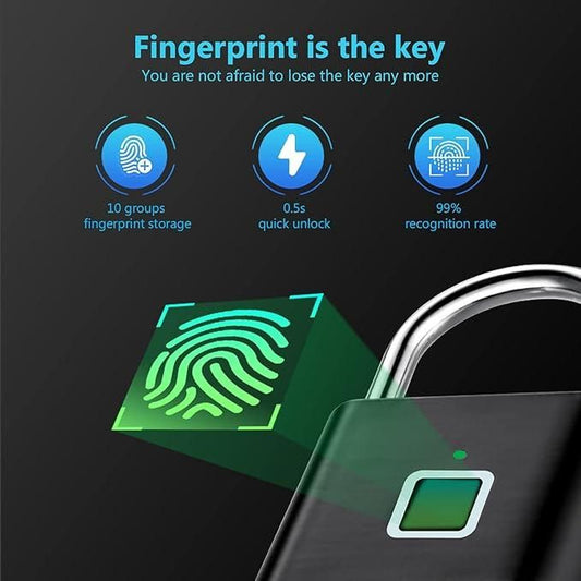 Fingerprint Padlock (Rechargeable)