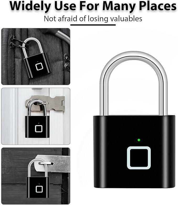 Fingerprint Padlock (Rechargeable)
