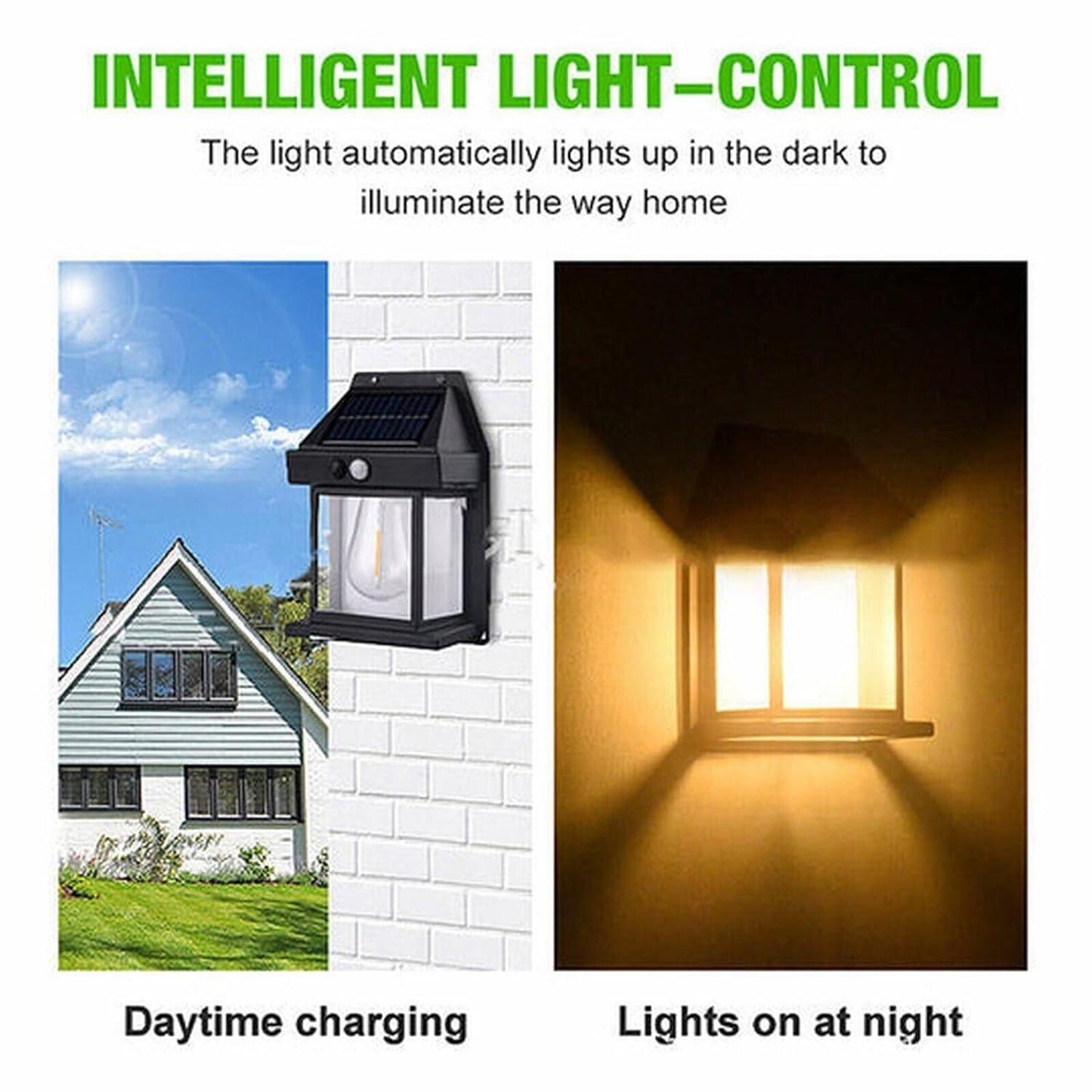 Solar light for outdoor wall