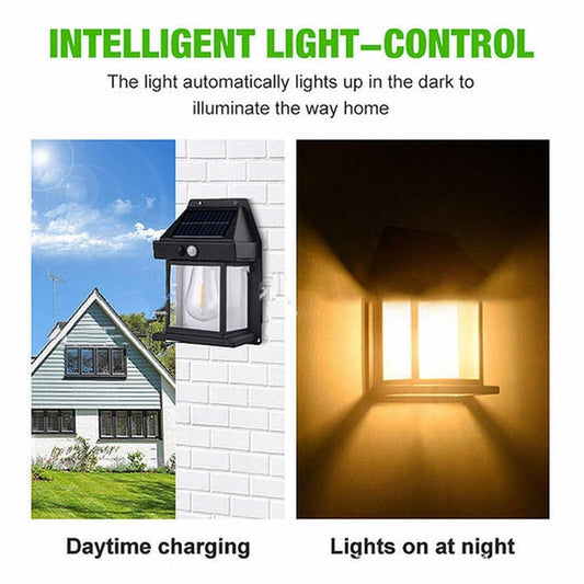Solar light for outdoor wall