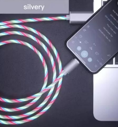 Fast 3 in 1 Multiple Pin With LED Light Magnetic Charging