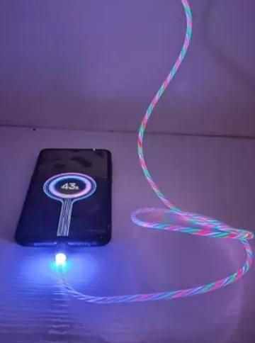 Fast 3 in 1 Multiple Pin With LED Light Magnetic Charging