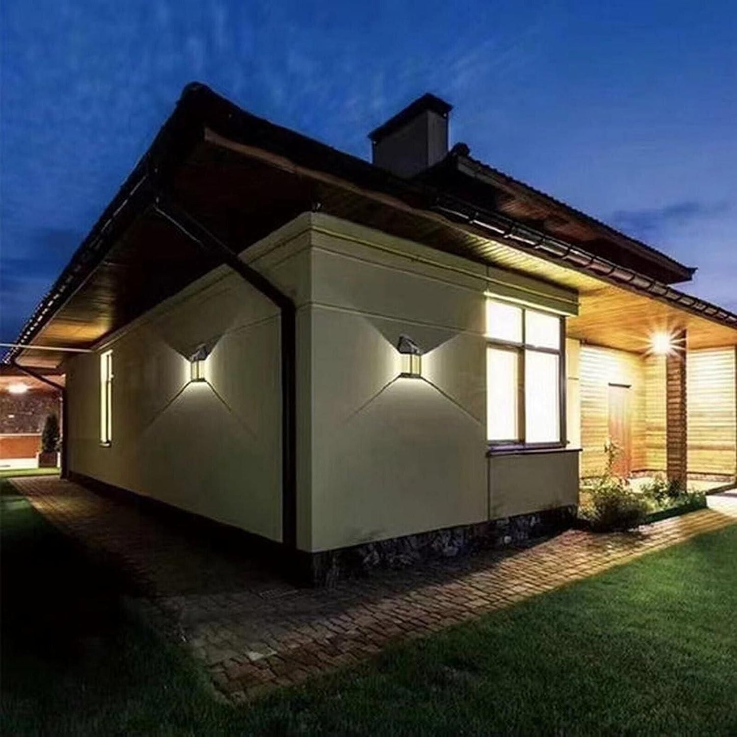 Solar light for outdoor wall