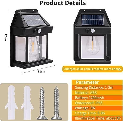 Solar light for outdoor wall